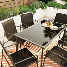 Krista Black Metal 6 seater Dining set image 2
