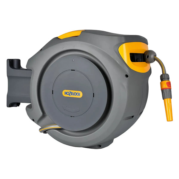 Hozelock Pro Auto-reel Wall-mounted Grey Auto Hose reel & hose (L)30m - Prevents Kinks & Tangles image 0