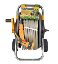 Hozelock Plus Grey & yellow Hose pipe & cart set 40m - with Spray Gun & Connectors image 2