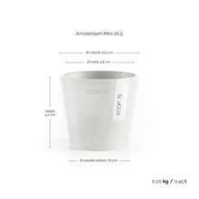 Ecopots Amsterdam Mini Pot Pure White