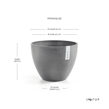 Ecopots Antwerp Grey