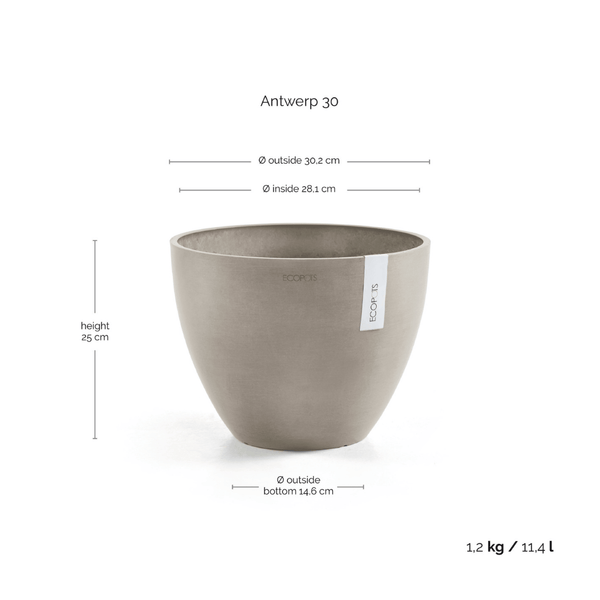 Ecopots Antwerp Taupe