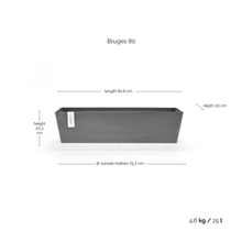Ecopots Bruges Grey