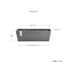 Ecopots Bruges Grey
