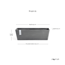 Ecopots Bruges Grey