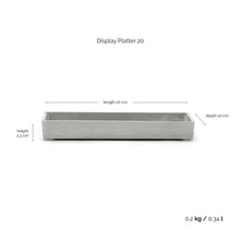 Ecopots Display Platter White Grey