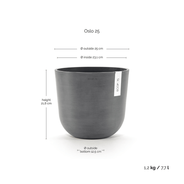 Ecopots Oslo Grey
