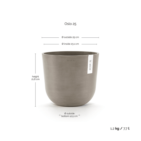 Ecopots Oslo Taupe