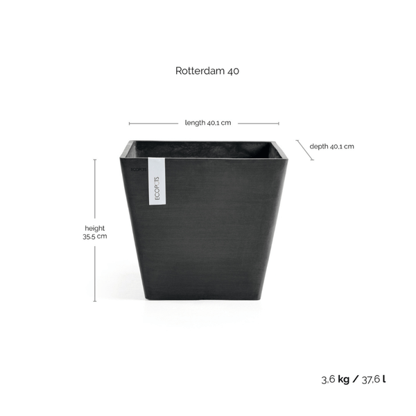 Ecopots Rotterdam Dark Grey